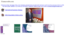 Desktop Screenshot of finance-mba.com
